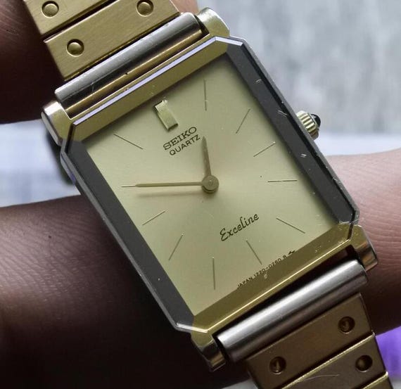 Vintage Seiko Exceline 1220 5090 Lady Quartz Watch Japan
