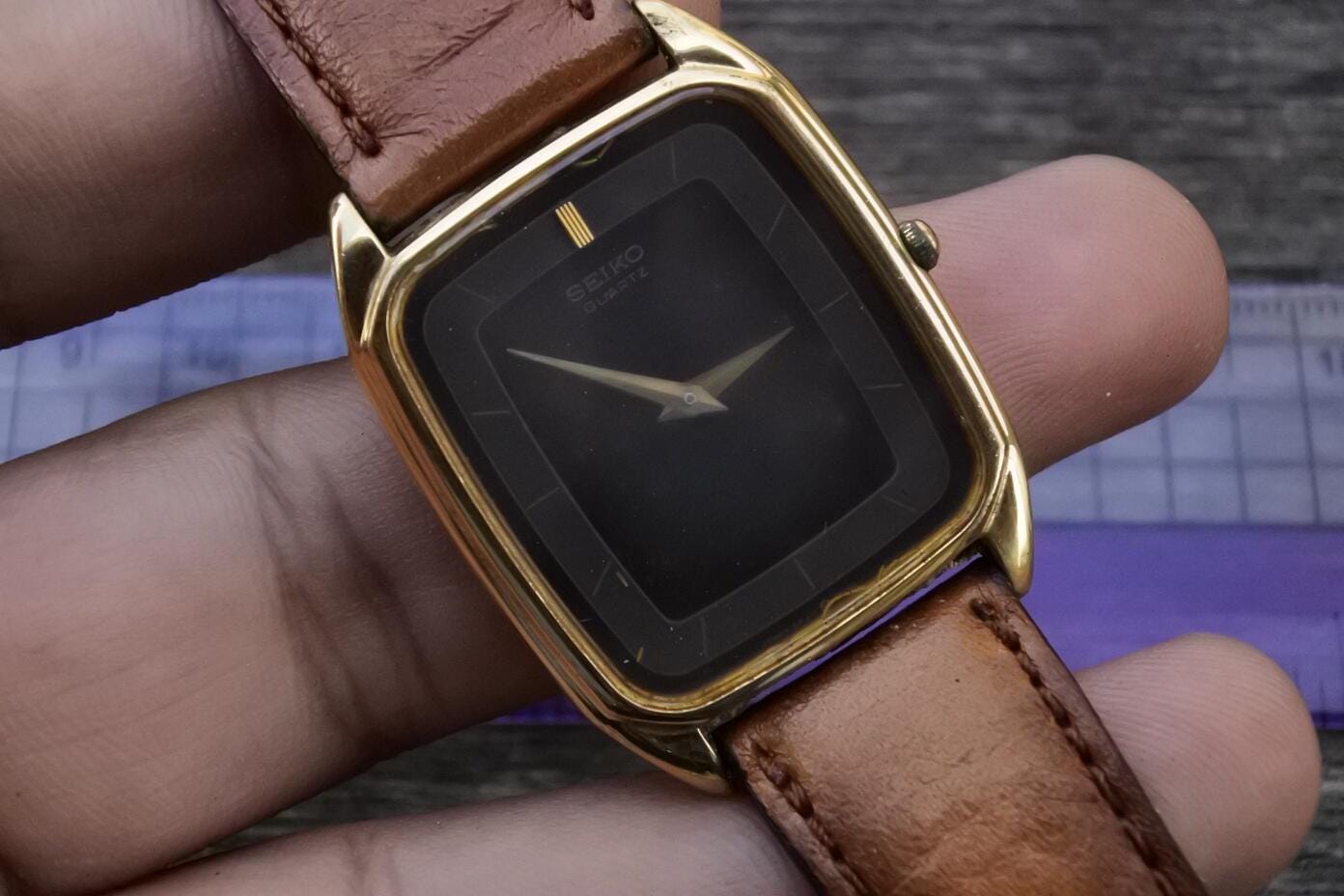 Vintage Seiko 5P30 5010 Copper Dial Men Quartz Watch Japan JDM