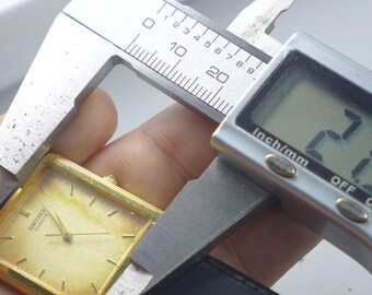 Vintage Seiko Gold Plate 9021 5310 Textured Dial Men Quartz Watch
