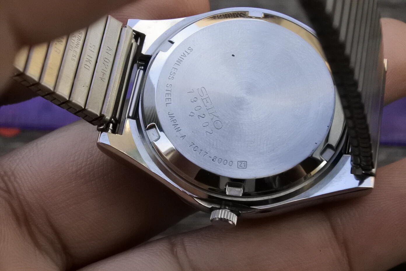 Vintage Seiko Blindstylus (RARE) 7C17 8000 Gray Dial Men Quartz 