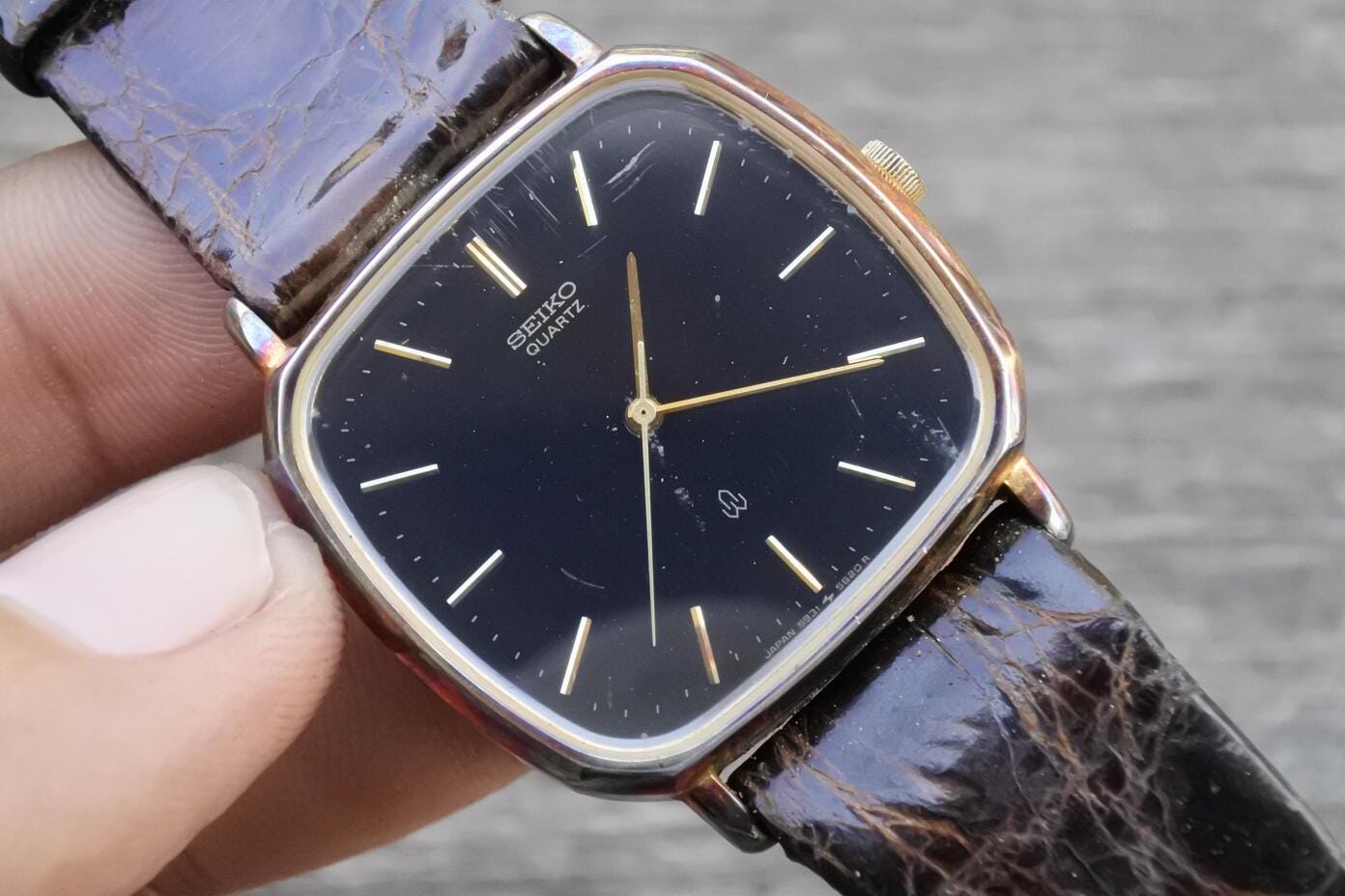 比較的美品！SEIKO シャリオ　5931-5470 電池・パッキン交換済み！ SEIKO】1983年製のセイコー・シャリオクォーツの電池交換 l 島田