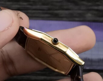 Vintage Seiko Dolce Gold Plated 30 Microns 6030 5500 Men Quartz