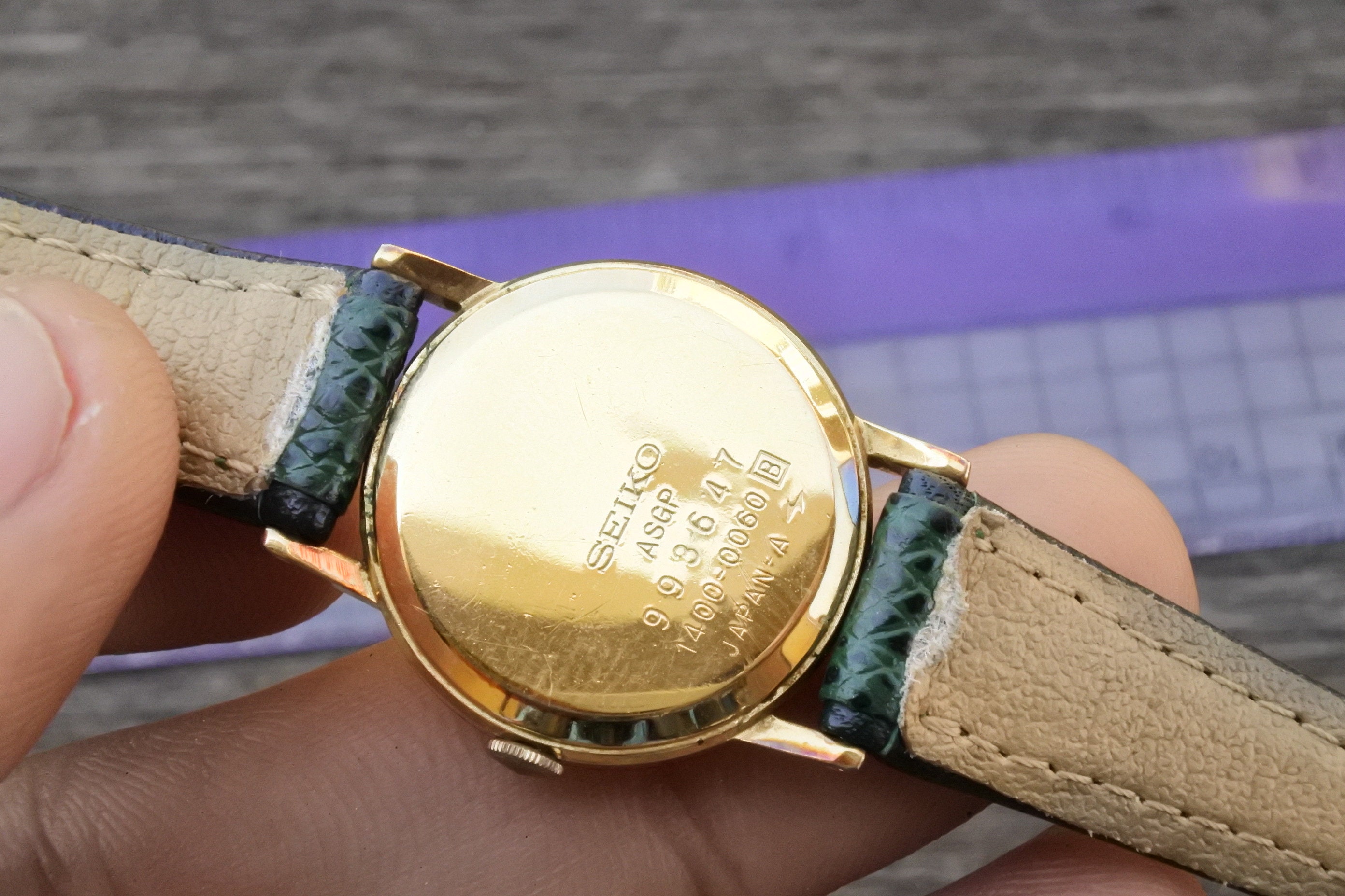 Vintage Seiko Gold Filled 1400 0060 Roman Cyfral Dial Damski