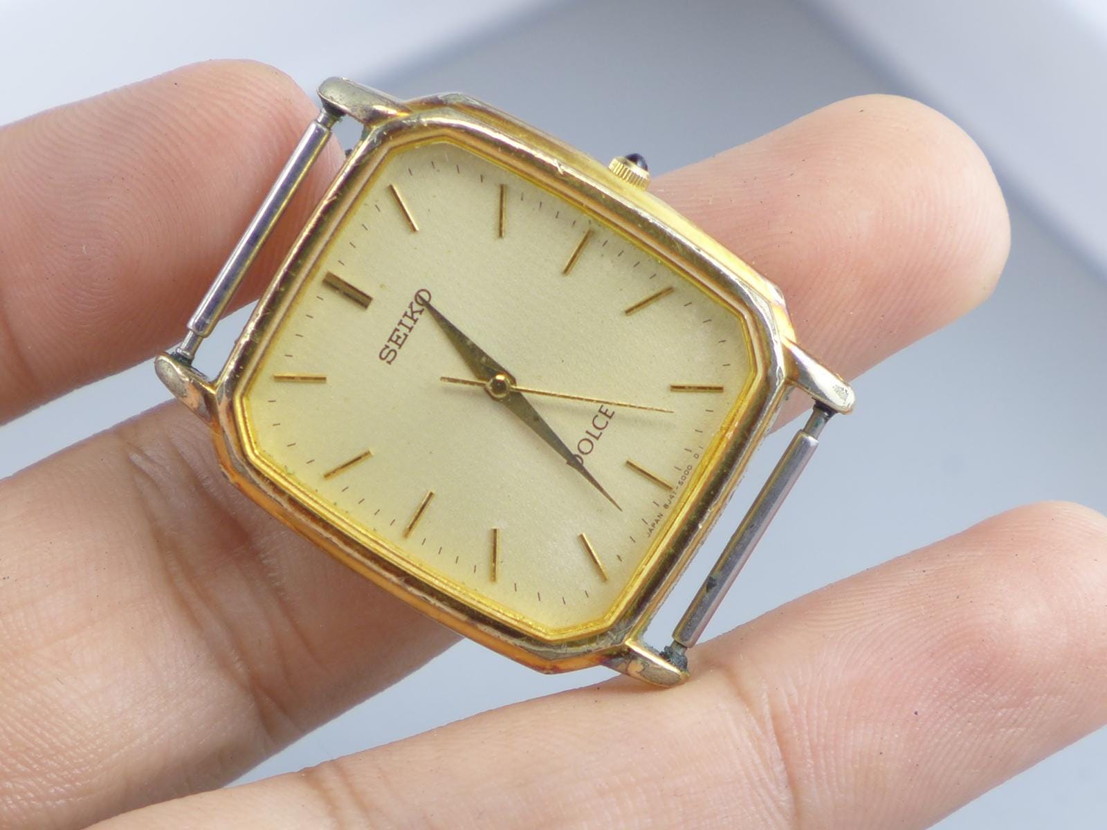 Vintage Seiko Dolce Gold Plated 30 Microns 8J41 5000 8J41 5000 Men 