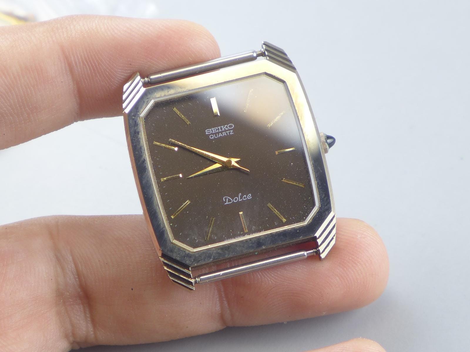 Vintage Seiko Dolce 5931 5430 NSAG Super Hard Alloy Case. Men