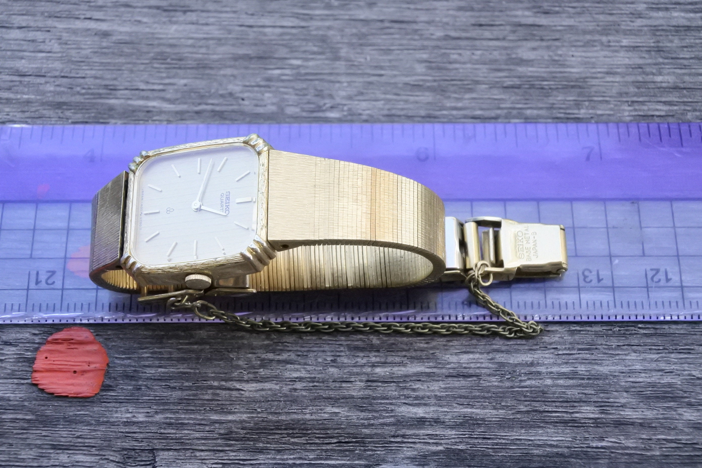SEIKO セイコー レディース ゴールド ブレスレット ウォッチ 稼働品 ヴィンテージ セイコー ゴールドメッキ 1400 5480 一体型ブレスレット