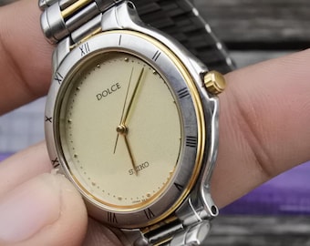 Vintage Seiko Dolce 5E31 6B8A Integrated Bracelet Lady Quartz