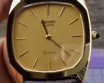 Vintage Seiko Dolce GHA CASE 6020 5250 Men Quartz Watch Japan
