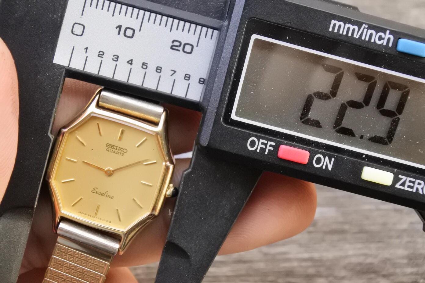 ヴィンテージ セイコー エクセリン ゴールドメッキ 8420 5430