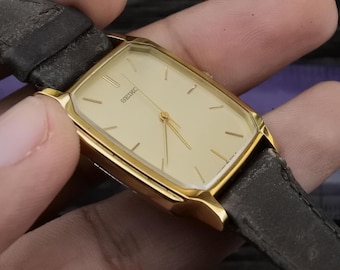 Vintage Seiko Nickle Alloy Case 5P31 5190 Yellow Dial Men