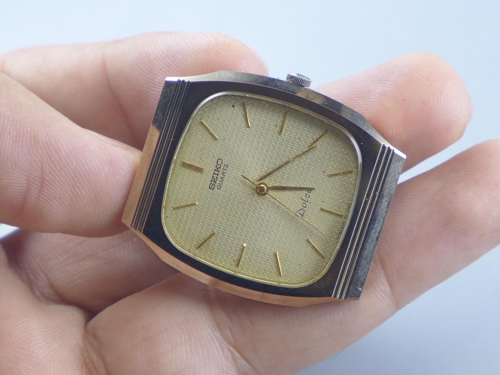 Vintage Seiko Dolce 5931 5450 NSAG Super Hard Alloy Case. Men