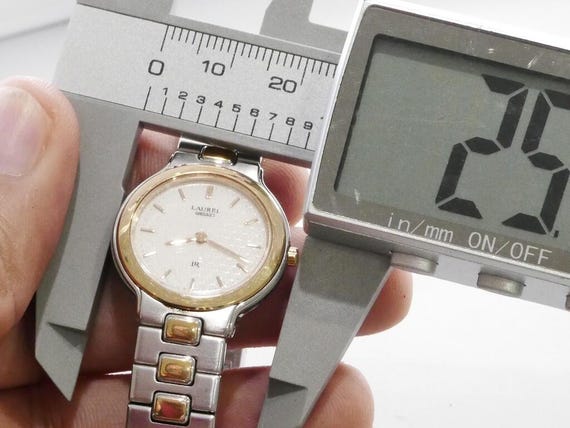Vintage Seiko LAUREL LR 2F50 0730 Integrated Bracelet Lady Quartz