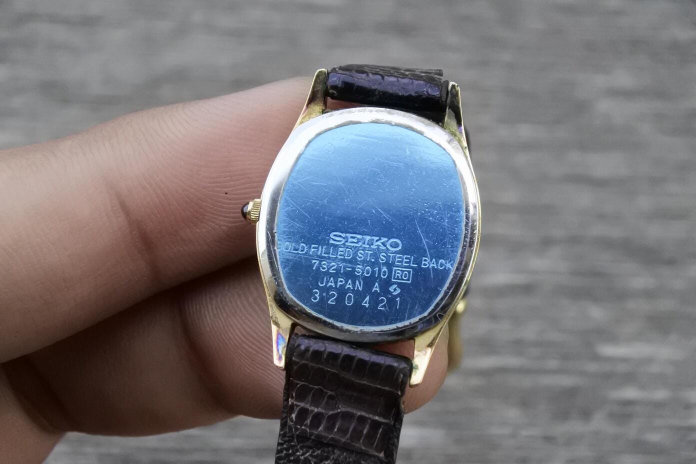 SEIKO エクセリーヌ 7321-5010 GP クォーツ オーバル 腕時計 Yahoo!オークション -「seiko 7321」(エクセリーヌ) (セイコー