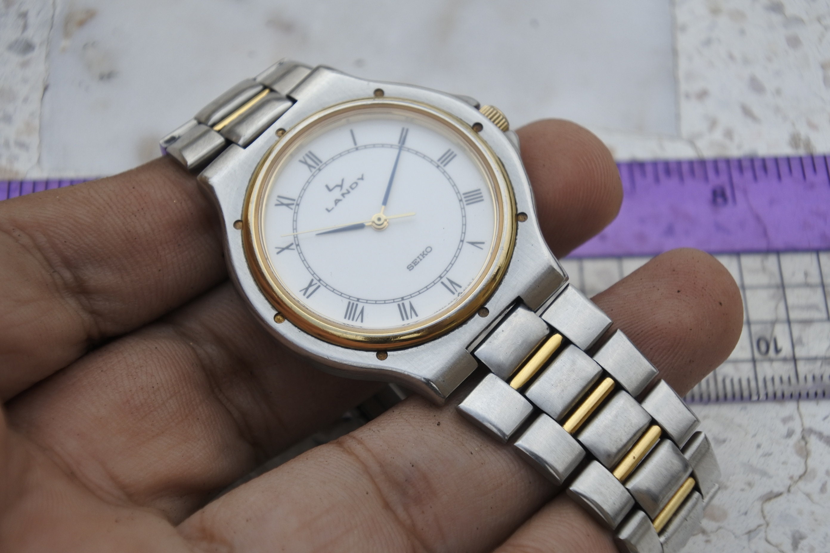 Vintage Seiko Landy 5P31 6B00 Roman Numeric Dial Men Quartz