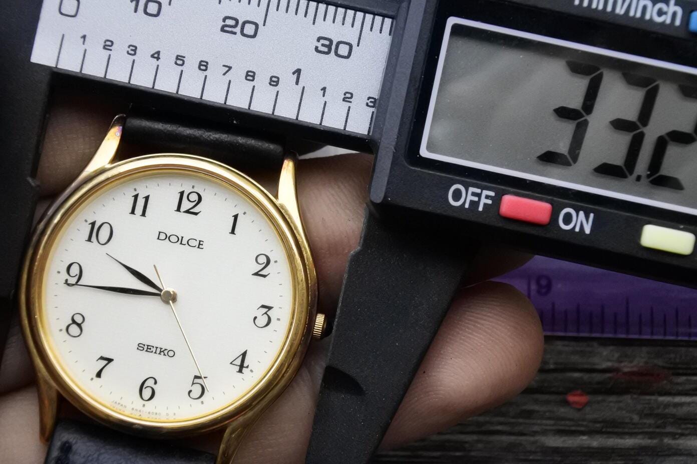 Near MINT] Vintage Seiko Dolce 8N41-6060 Quartz Gold Plated