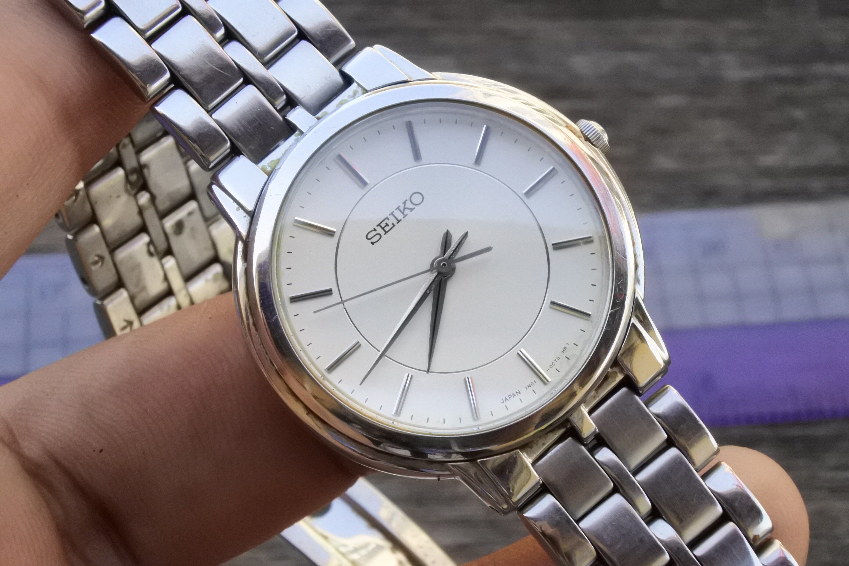 Seiko x Shizone Watch Analog Quartz Brown White