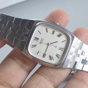 Vintage Seiko 6030 5090 Integrated Bracelet Men Quartz Watch Japan