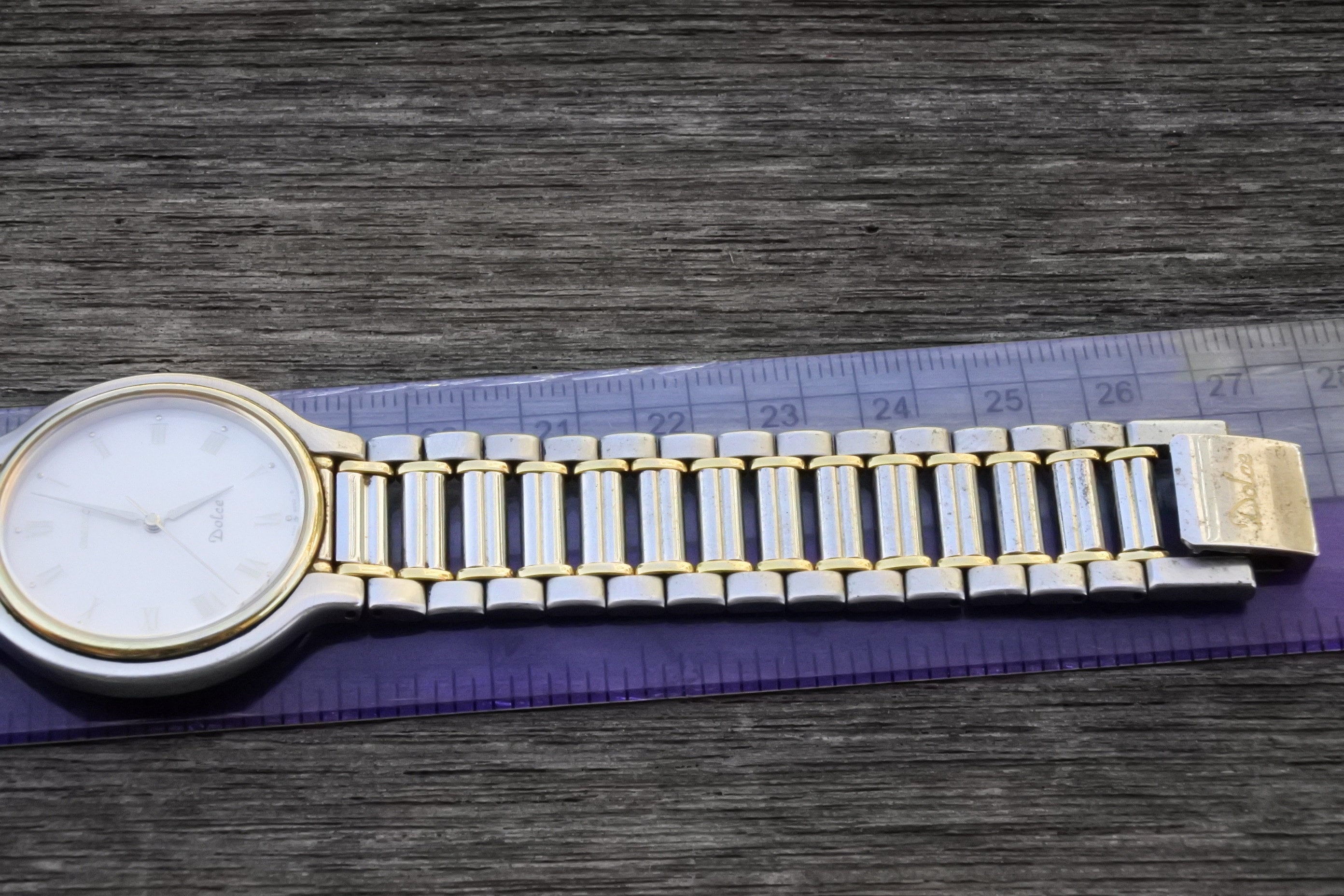 Vintage Seiko Dolce 7741 6050 Roman Numeral Dial Unisex Quartz 