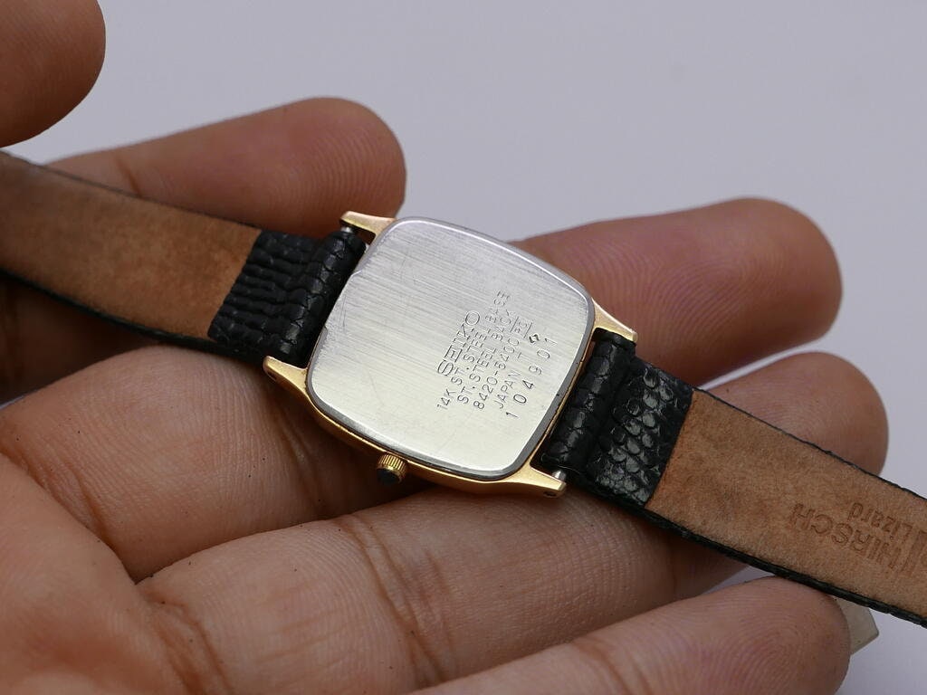 SEIKO エクセリーヌ 14K×SS 8420-5400 腕時計 クォーツ Vintage Seiko Exceline 14K Gold Filled 8420 5400 Lady Quartz Watch