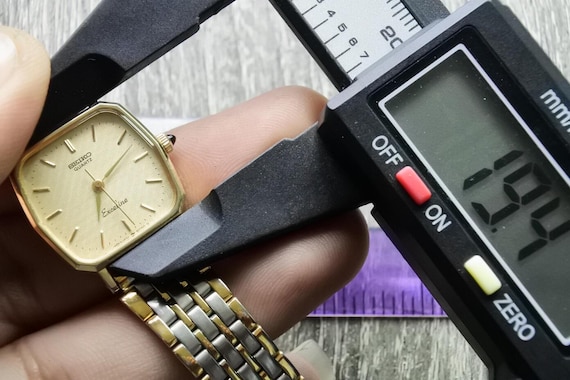 Vintage Seiko Exceline 1221 5010 Textured Dial Lady Quartz Watch