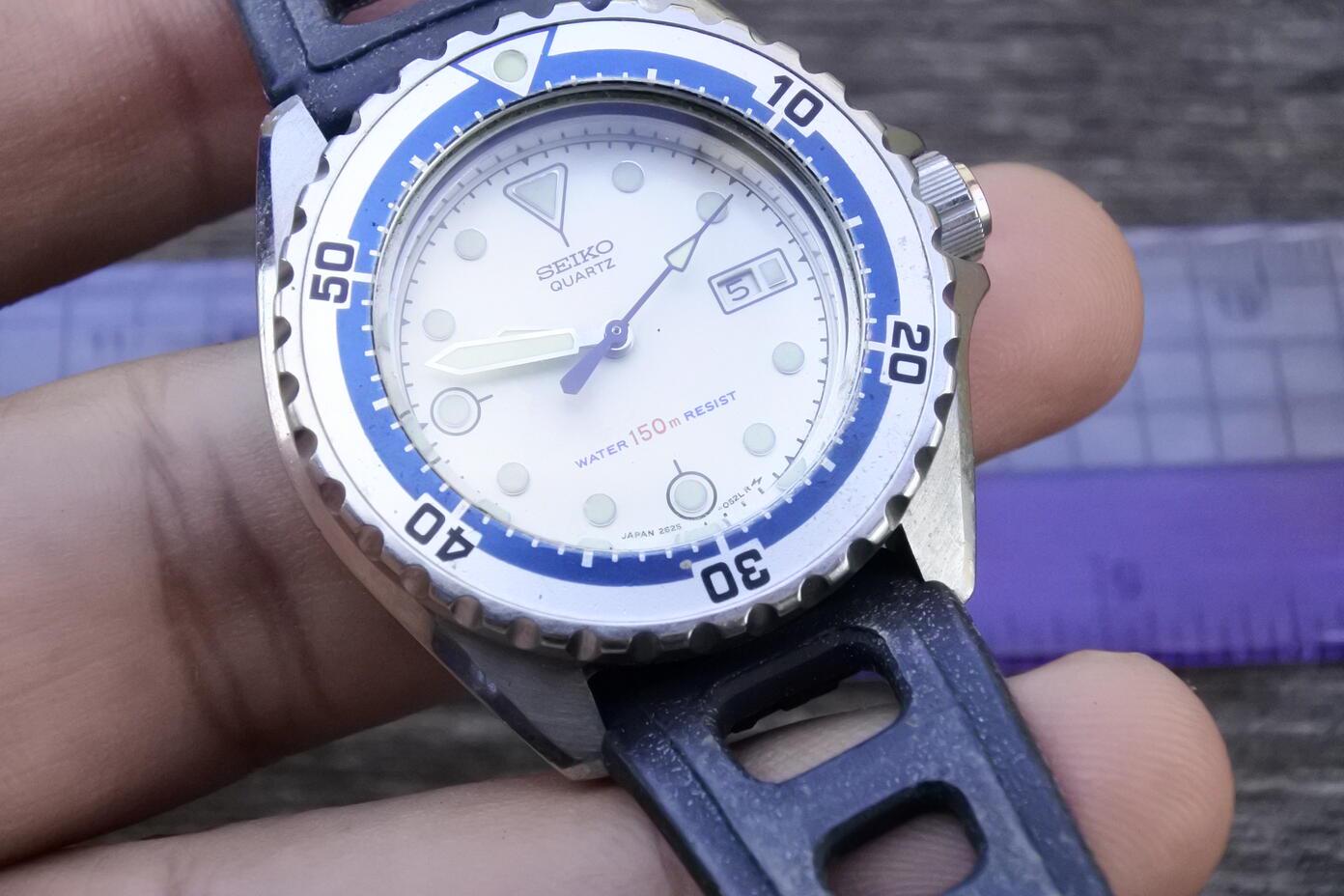 Vintage Seiko Driver 2625 0170 Iridescent Dial Boy Size