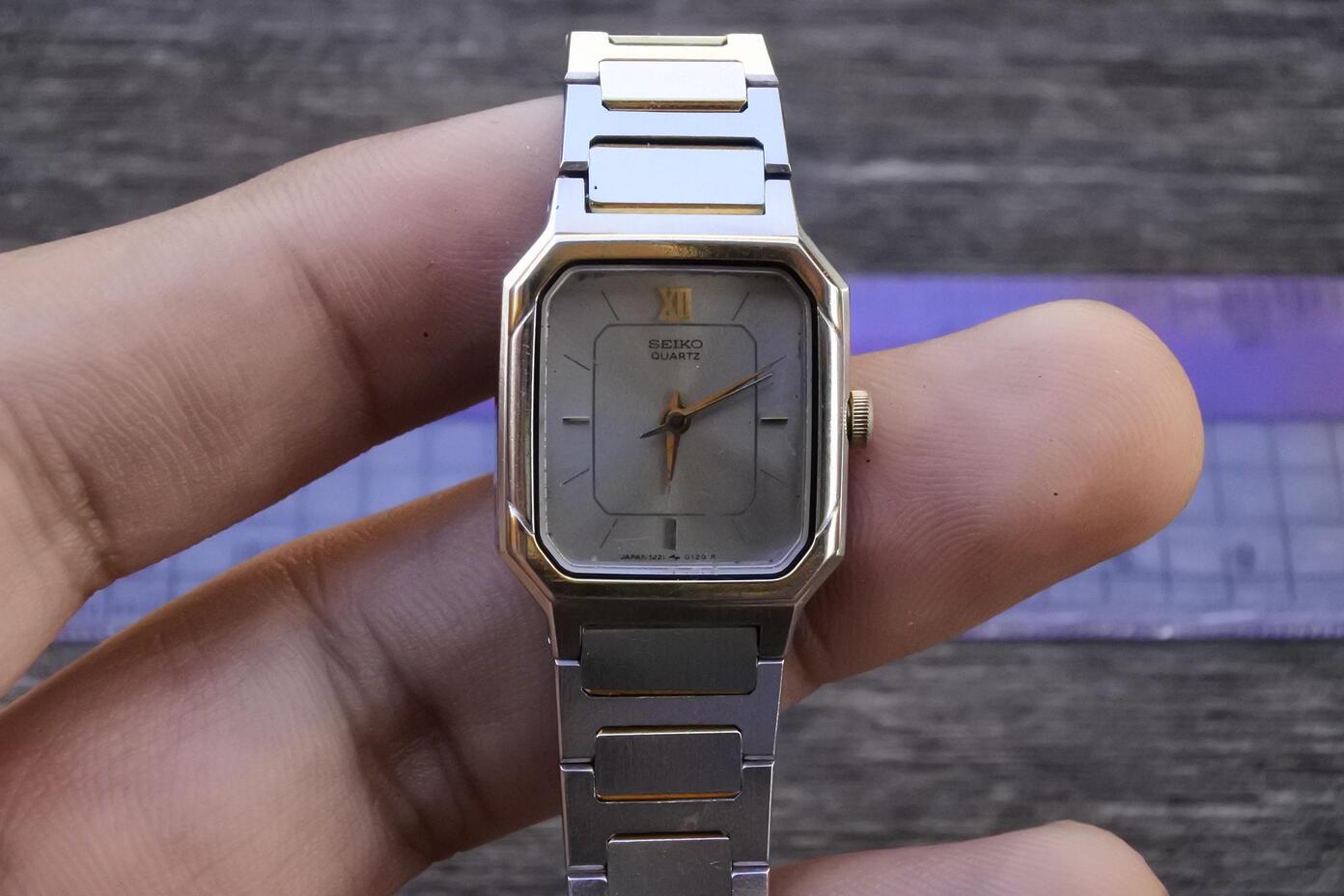 【稼働/良品】SEIKO クオーツ 5421-5060 シルバー レディース SEIKO 5421-5060 Silver Ladies Quartz Watch Vintage PDP