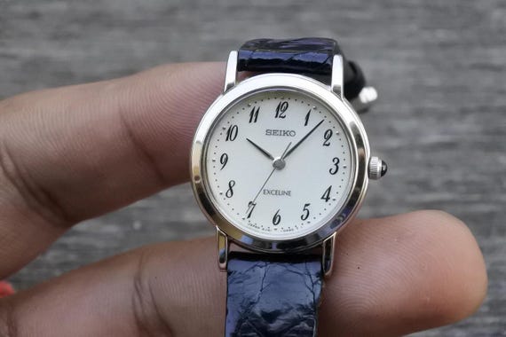 Vintage Seiko Exceline 4J41 0A40 Dress Watch Lady Quartz Watch