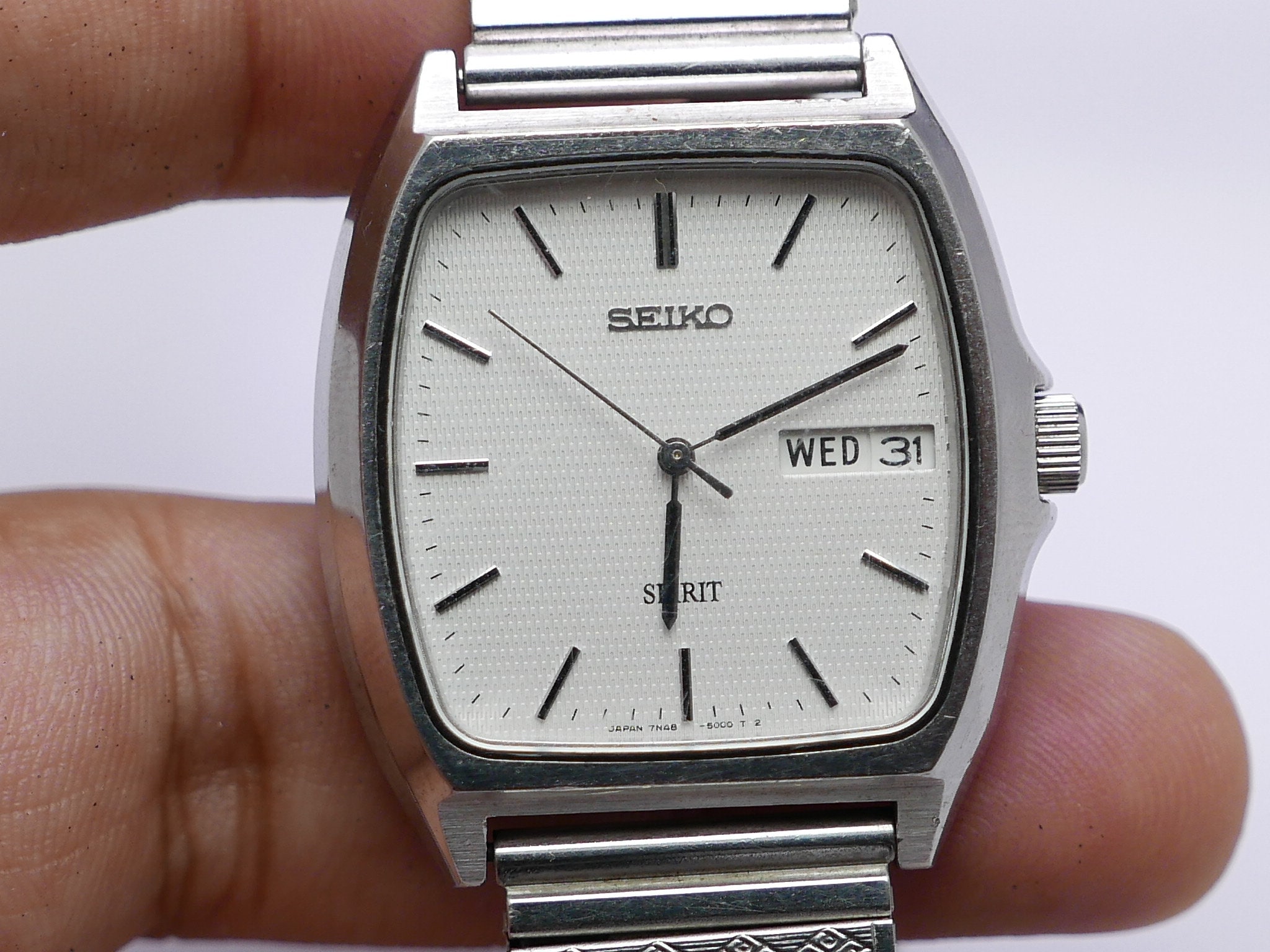 SEIKO SPIRIT 腕時計 デイデイト 7N48-5000 SEIKO SPIRIT 腕時計 デイデイト 7N48-5000 Vintage Seiko Spirit 7N48