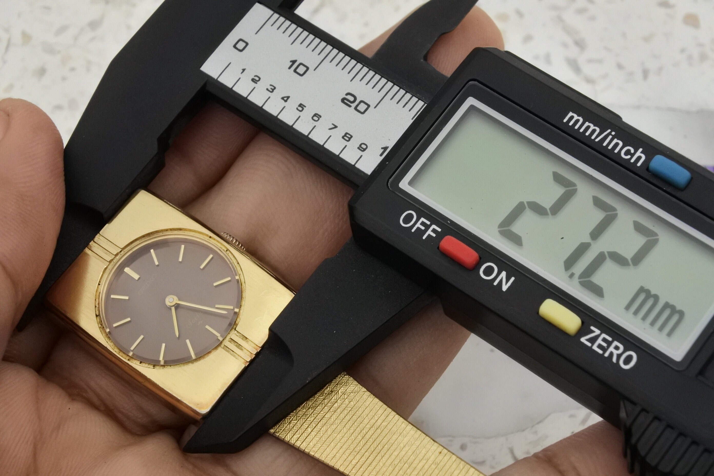 Vintage Seiko Socie Gold Plated 11-1320 Brown Dial Lady Hand