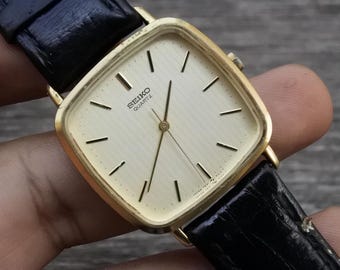 ヴィンテージ セイコー ゴールドメッキ 7431 5250 ドレス メンズ