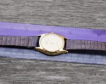 Vintage Seiko Exceline Gold Plated 7321 5010 Textured Dial