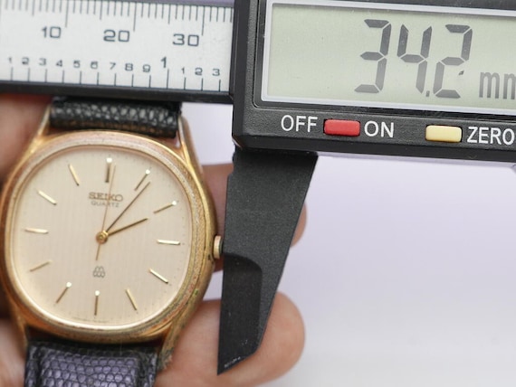 Vintage Seiko Gold Plated 9641 5000 Textured Dial Men Twin Quartz