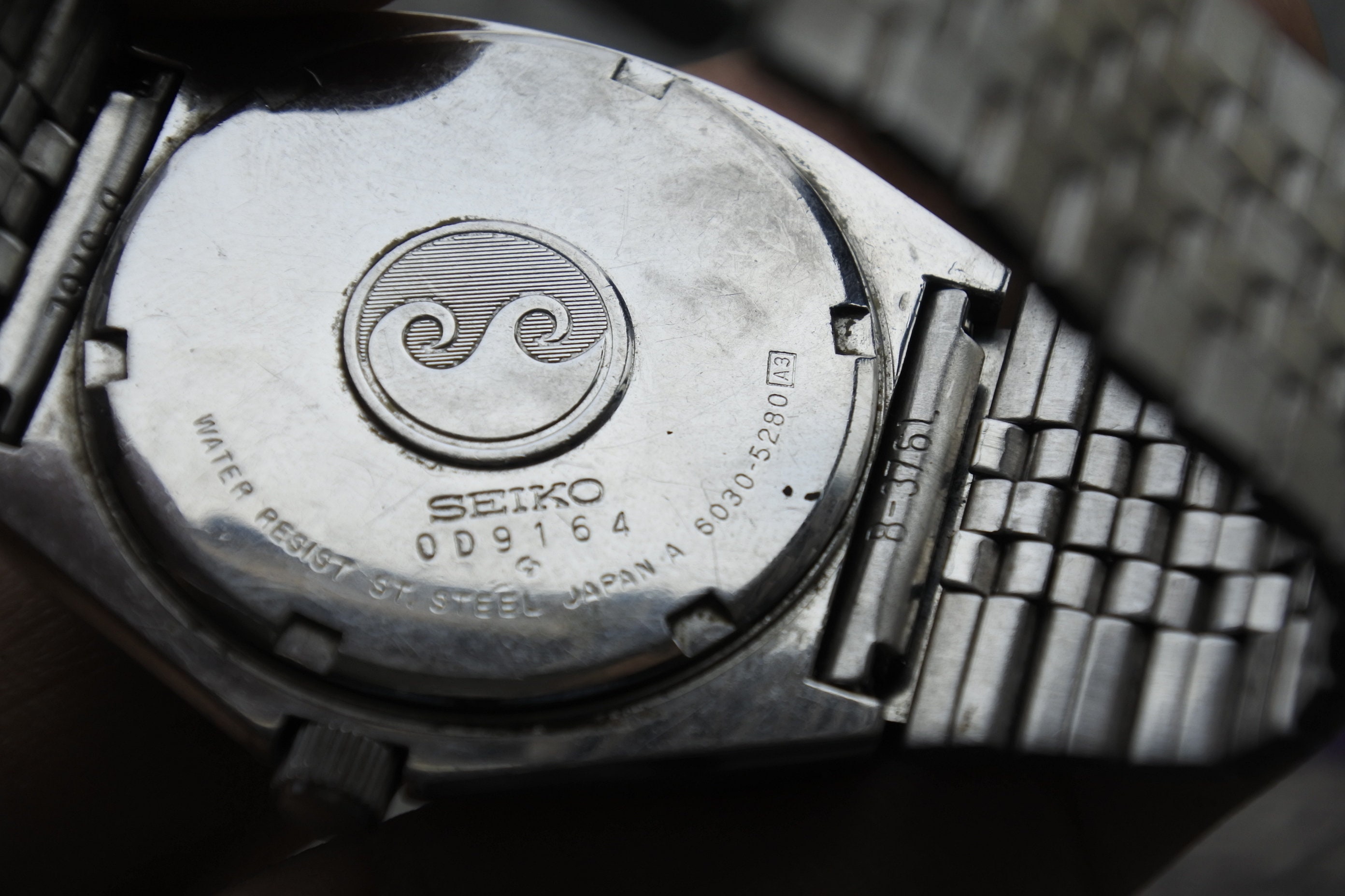 Vintage Seiko Silverwave Rare Dial Cushion Shape 6030 5280