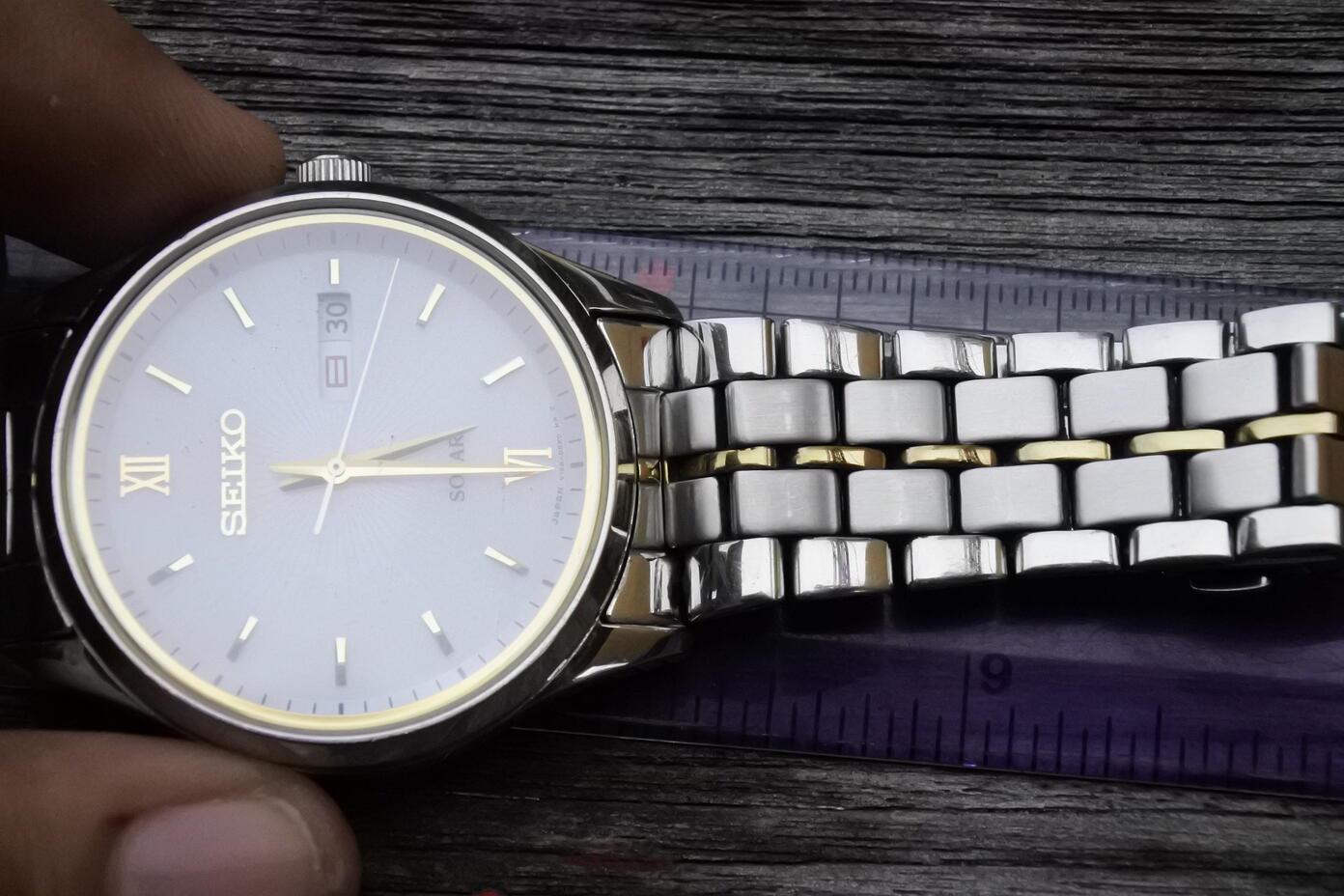 SEIKO セイコー SOLAR 100M V158-0AR0 ソーラー 腕時計 Seiko Solar Men V158-0AR0 Military Black blue Dial 43mm