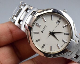 Vintage Seiko Field Watch 7N21 0010 Men Quartz Watch Japan JDM