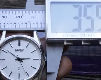 Vintage Seiko 7121 8000 White Dial Men Quartz Watch Japan JDM