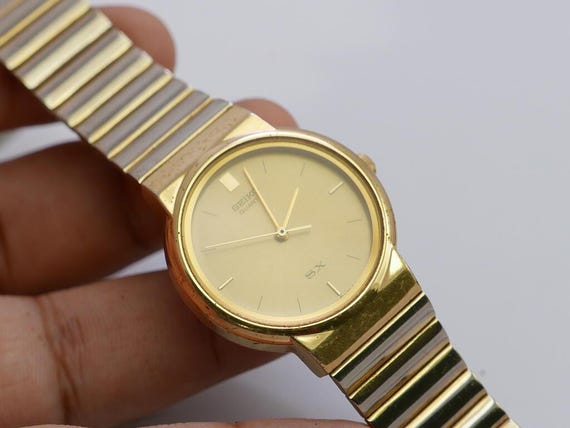 Vintage Seiko SX 5Y91 6080 Integrated Bracelet Lady Quartz Watch