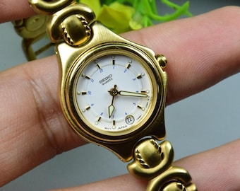 Vintage Seiko Dolce 5E31 5A90 Roman Numeric Dial Lady Quartz Watch