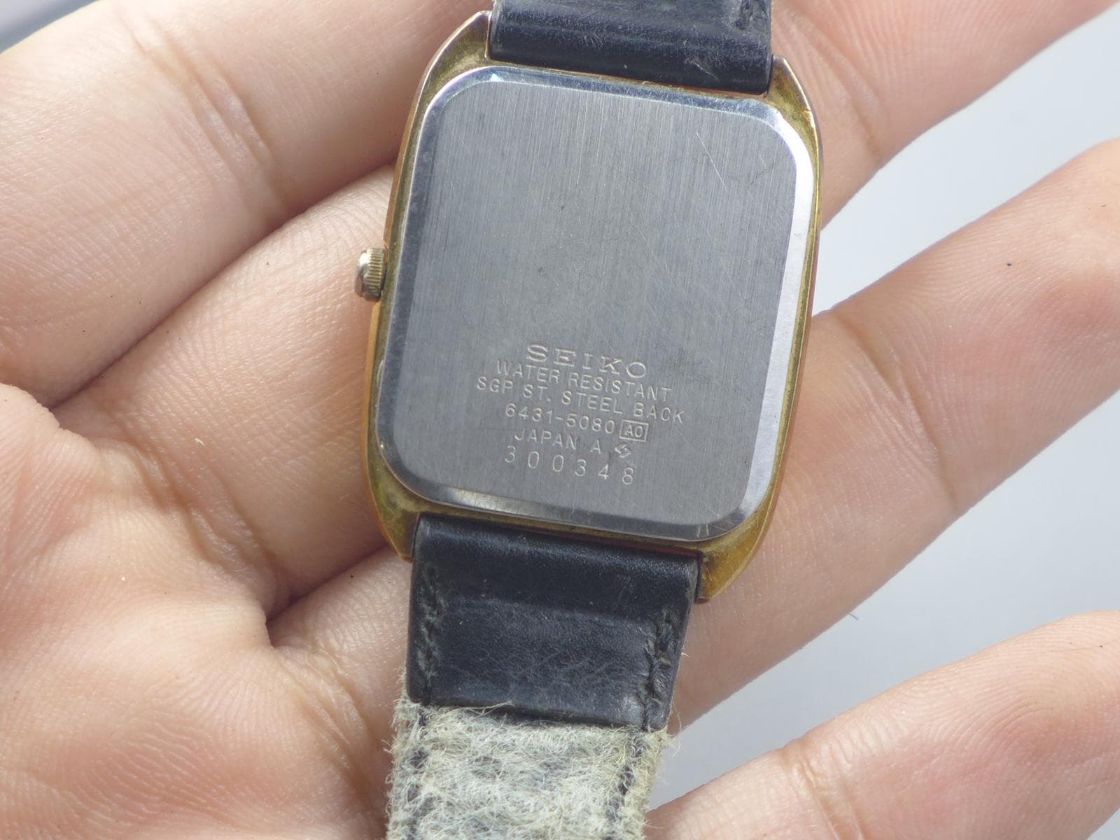 Buy Vintage Seiko Gold Plate 6431 5080 Textured Dial Men Quartz