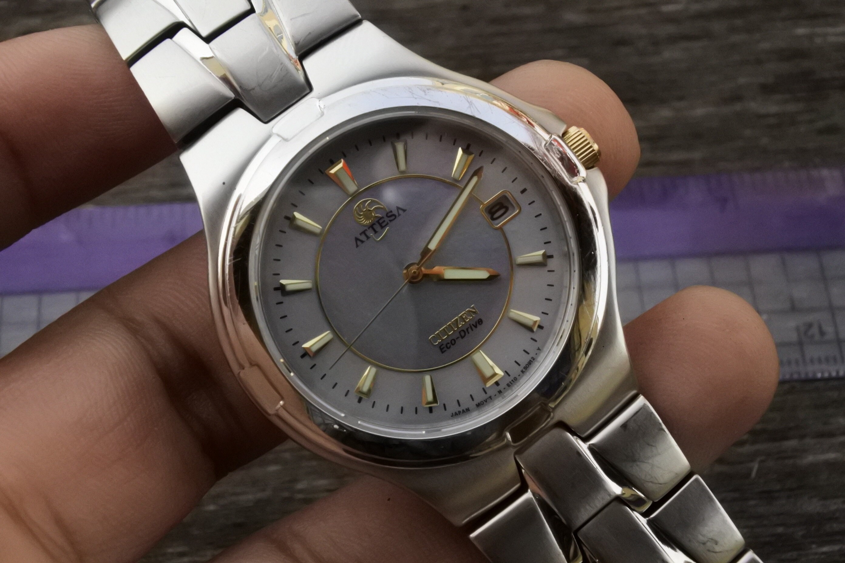 CITIZEN ATTESSA ecodrive E110 メンズ腕時計 稼働品 | ACADEMY 