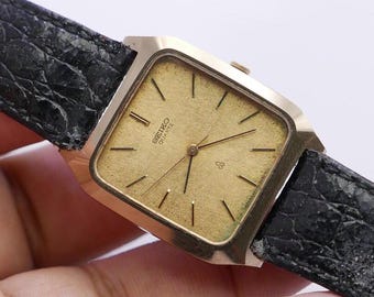 SE08 OSADA オサダ Vintage Seiko TAC CASE 5931 5260 Textured Dial Men Quartz