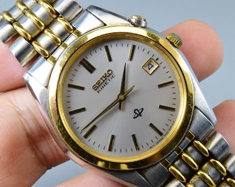 時計 SEIKO Kinetic Cal. 5M82 970 Seiko Kinetic Blue Dial Men's Watch 5m82-0be0,passport