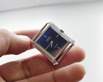 CITIZEN トランジスタ時計 ネイビー 横幅約31cm レトロ　52年前 Vintage Citizen Electronic Castalia Blue Dial Lady Quartz Watch