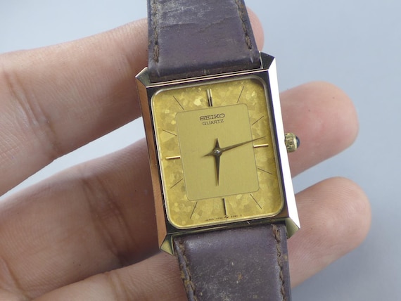 Vintage Seiko 1984 Ultra Thin 7430 5230 GHA Case Coated With Hard