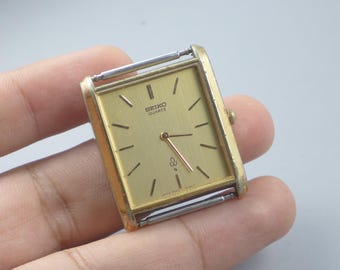 Vintage Seiko Gold Plated 6431 5150 Dress Men Quartz Watch Japan