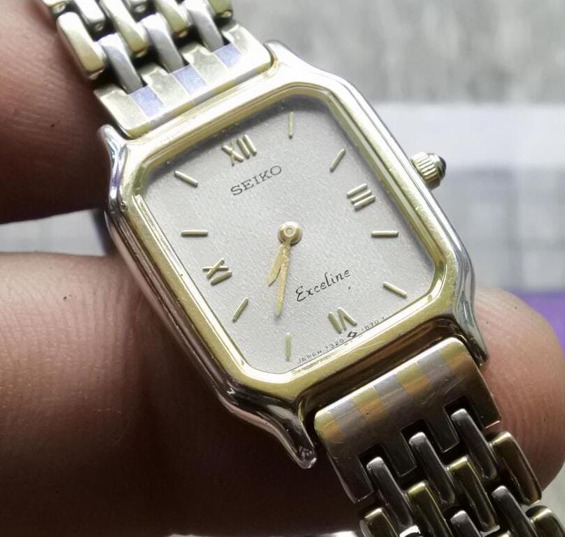 Vintage Seiko Exceline 7320 6530 Lady Quartz Watch Japan Vintage Seiko Exceline 7320 6530 Lady Quartz Watch Japan