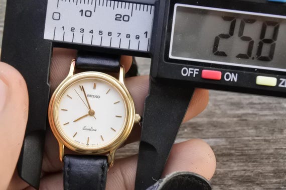 Vintage Seiko Exceline Gold Plated 7321 0440 White Dial Lady
