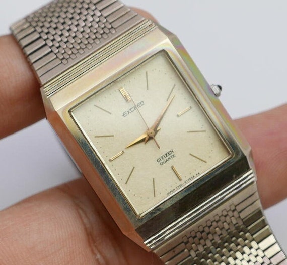 Vintage Citizen Exceed UHAG Ultra Hard Alloy Gold (titanium Vintage Citizen Exceed UHAG Ultra Hard Alloy Gold (titanium
