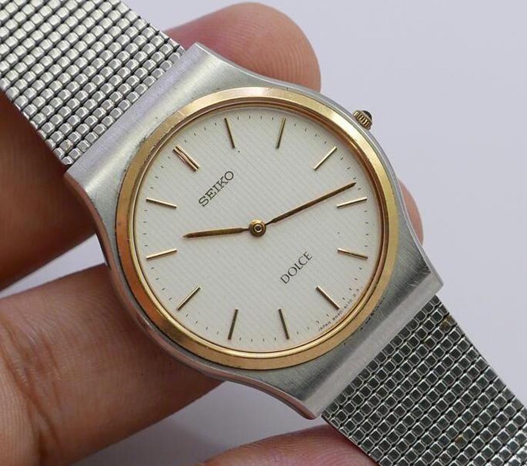 ヴィンテージ セイコー ドルチェ 8N40 6090 ドレスウォッチ メンズ