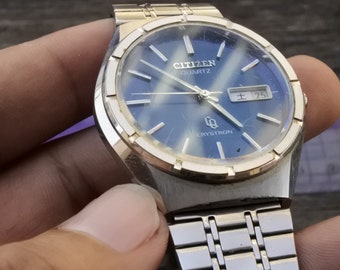 CITIZEN CRYSTRON Special QUARTZ　稼働品 Available Citizen CQ Crystron 4 Mega A very rare high-end